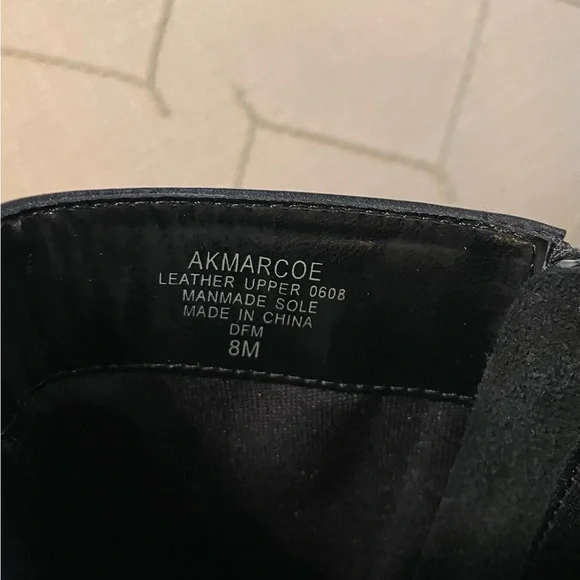 Anne Klein Black Heeled Knee-High Boots - Picture 7 of 7